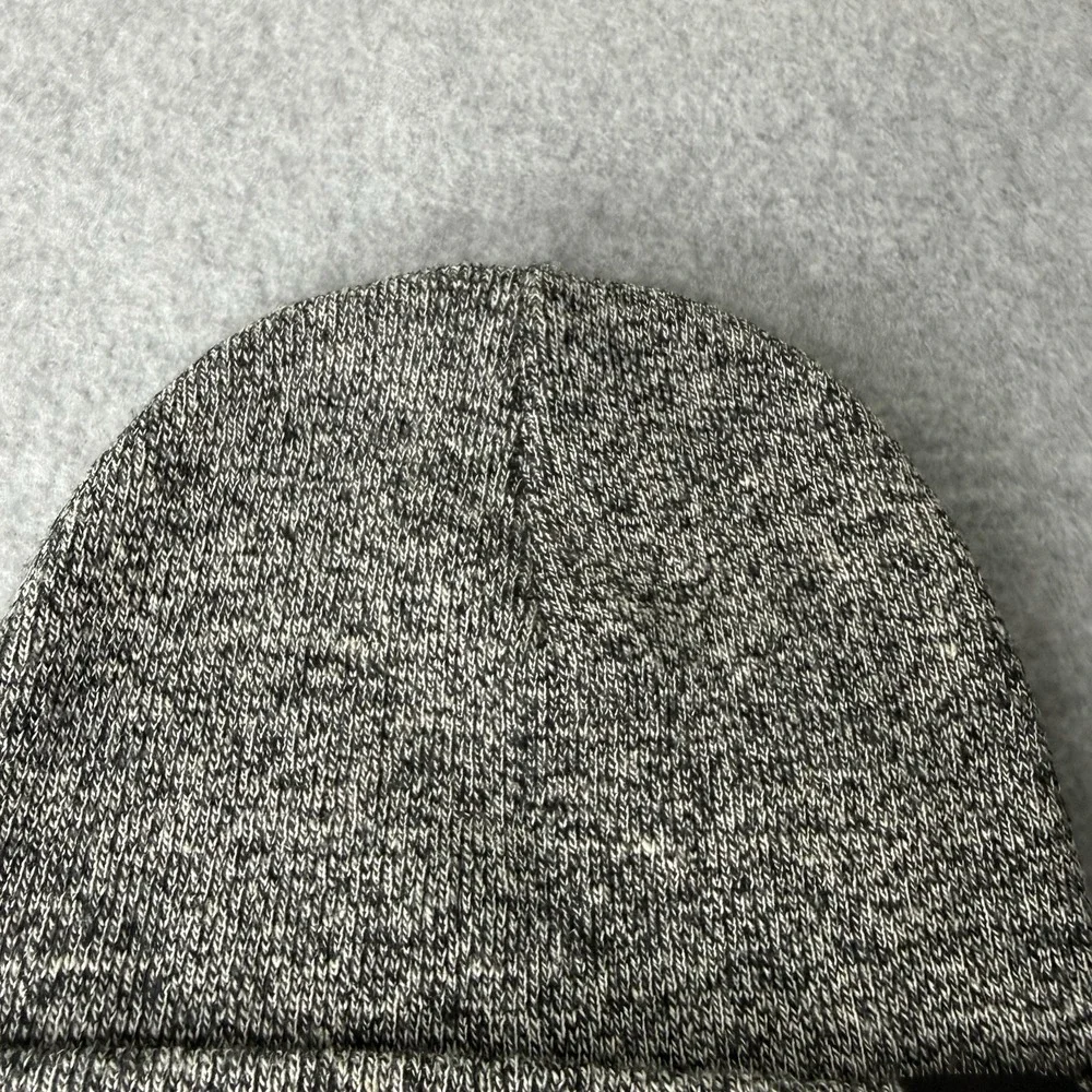 Roots Gray Black White Cuffed Beanie Hat Minimalist One Size Winter Outdoor Knit